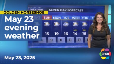 Evening weather forecast for May 23, 2025