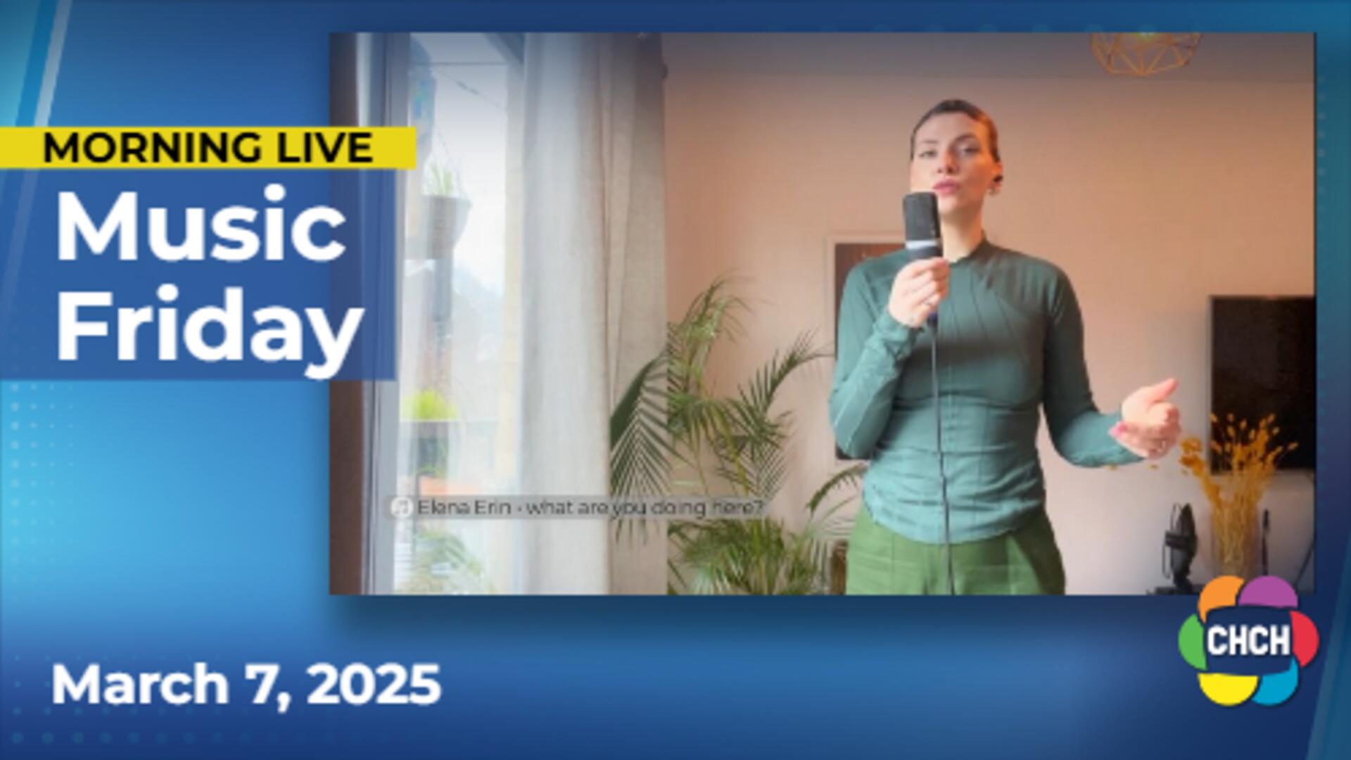 Elena Erin performs 'what are you doing here?' on Music Friday