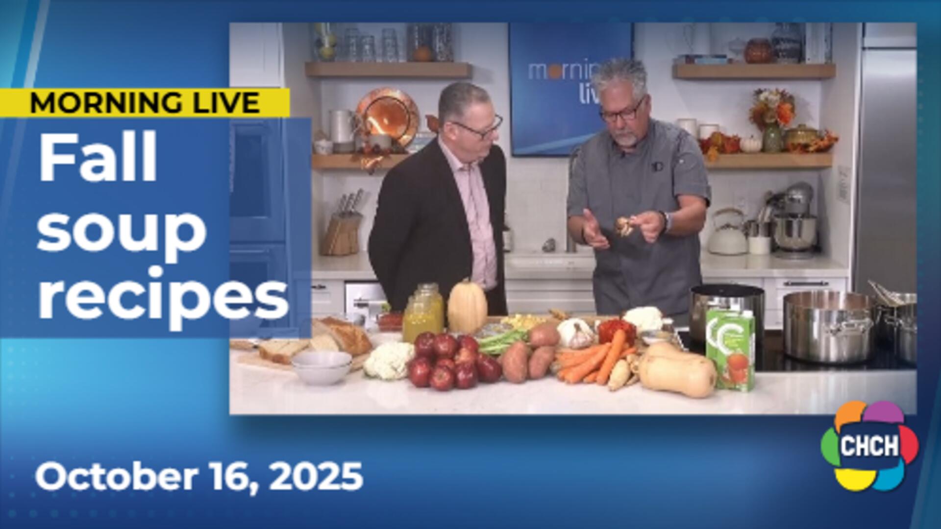 3 fall soup recipes from Chef D