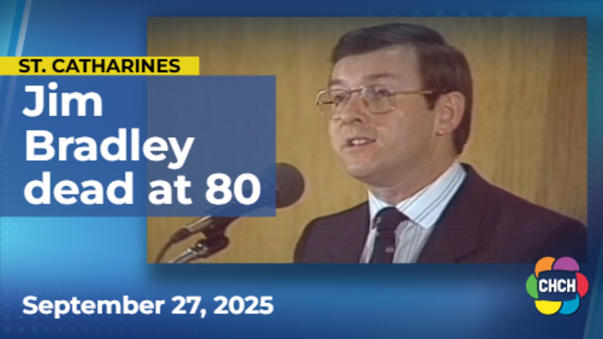 Niagara Region mourns passing of Chair Jim Bradley at 80