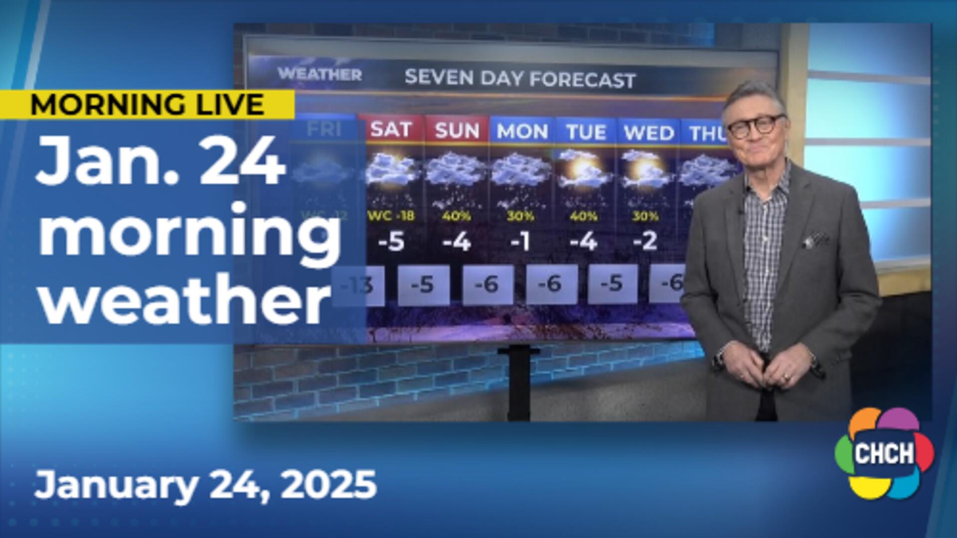 Morning weather forecast for January 24, 2025