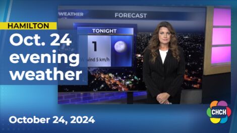 Evening weather forecast for October 24, 2024