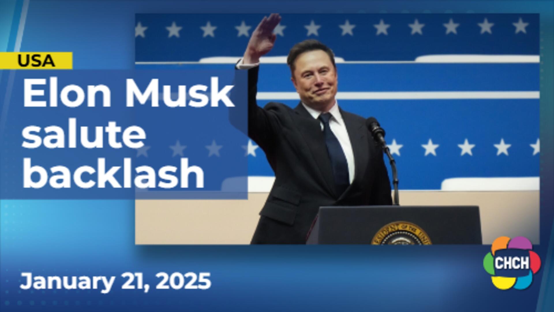 Elon Musk accused of making facist salutes at Trump's inauguration rally