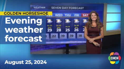 Evening weather forecast for August 25, 2024