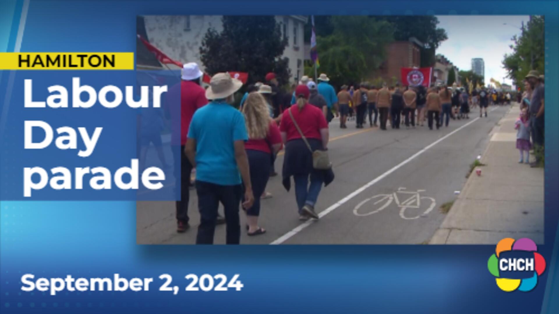 Thousands march through Hamilton on Labour Day