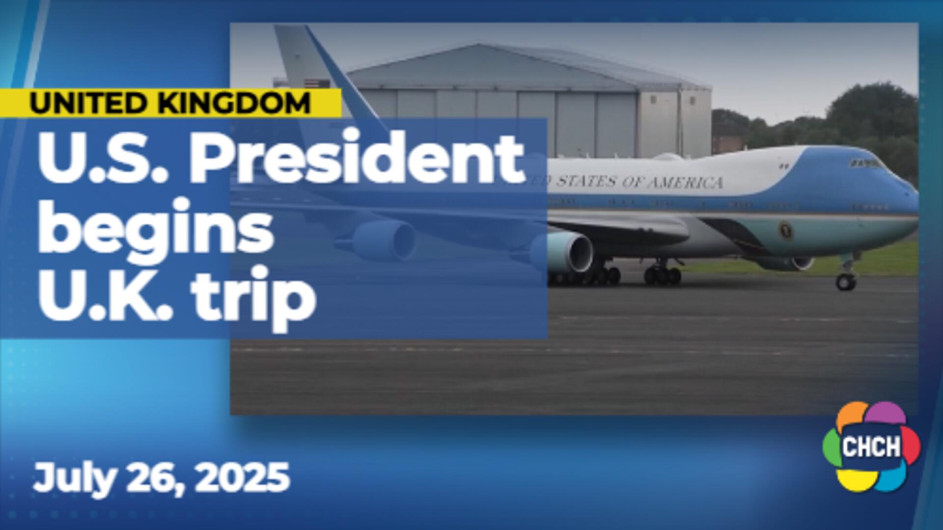 U.S. President begins U.K. trip with golf and trade talks planned