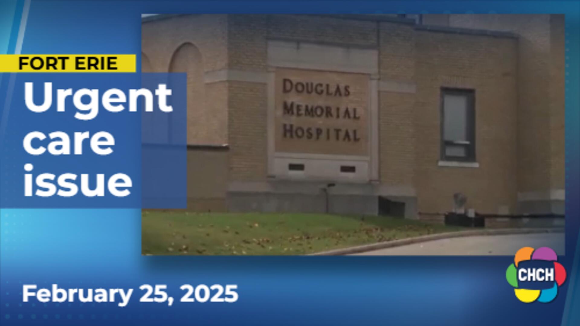 Fort Erie residents fight to keep Douglas Memorial open past 2028