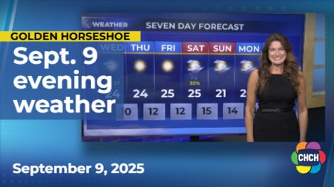 Evening weather forecast for Sept. 9