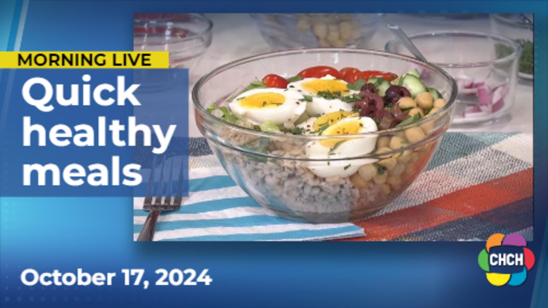 Healthy meals in minutes