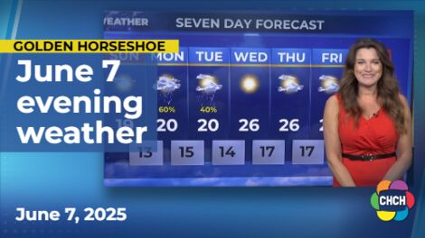 Evening weather forecast for June 7, 2025