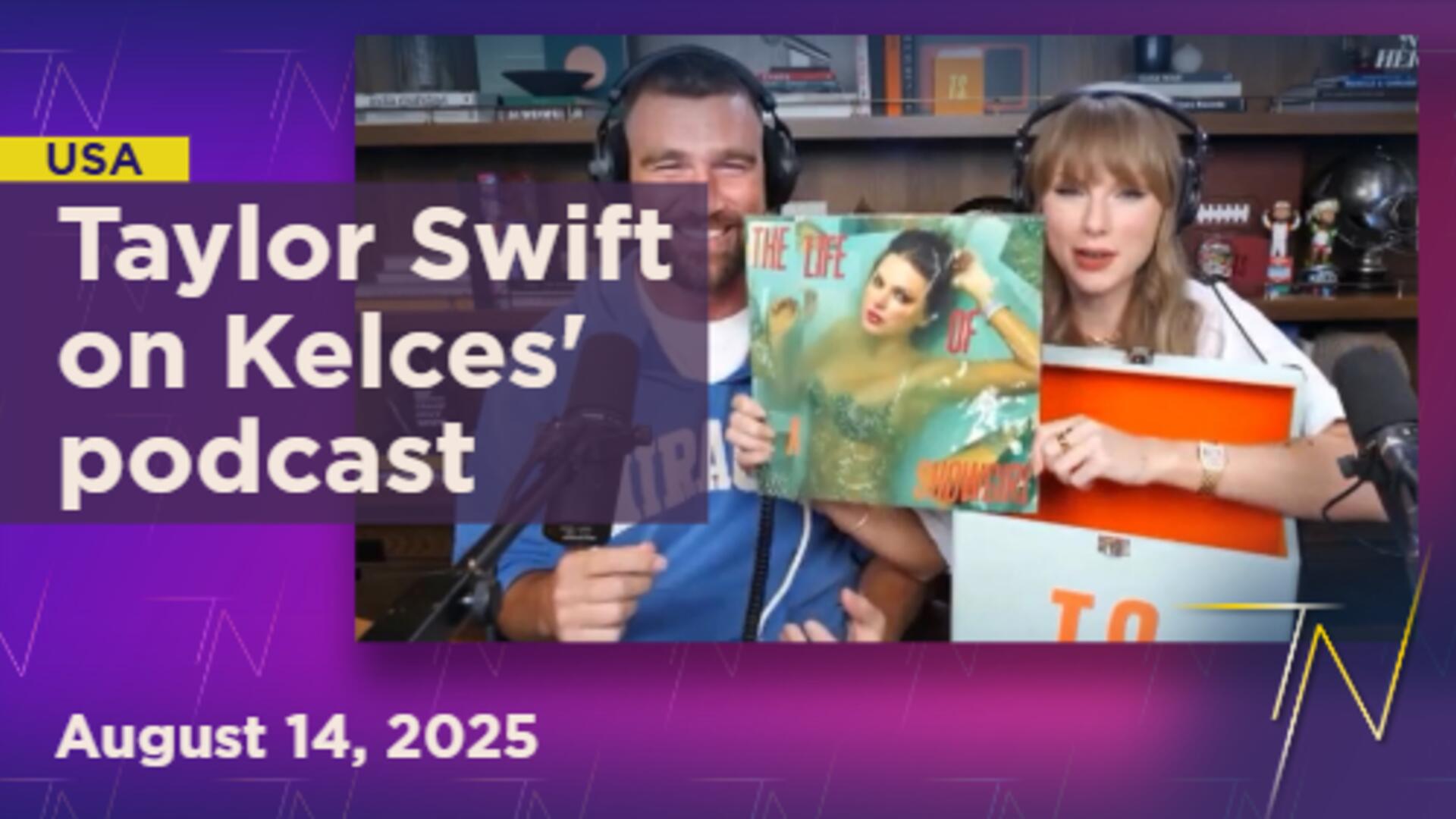 Taylor Swift's album announcement sets Kelce podcast records