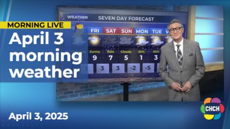 Morning weather forecast for April 3, 2025
