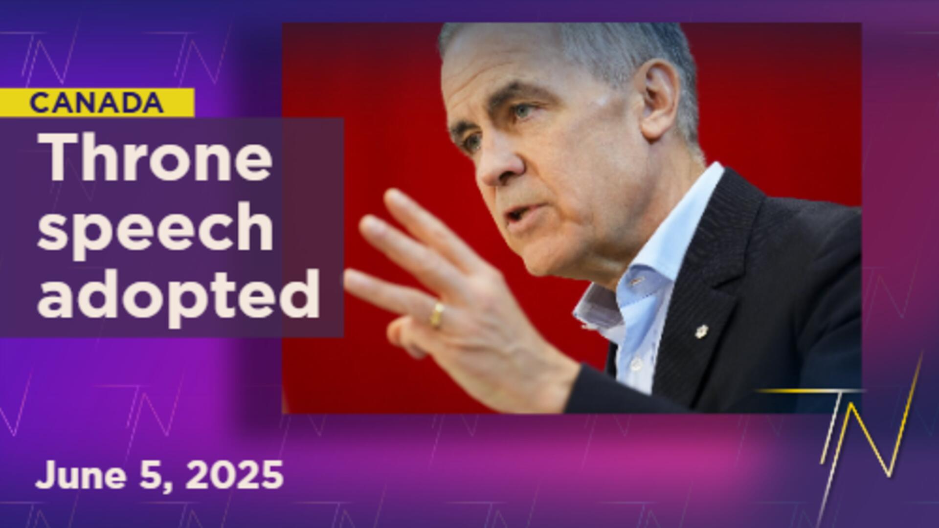 Carney's throne speech in May passes first test of confidence in House of Commons