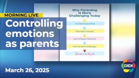 Controlling your emotions when it comes to parenting