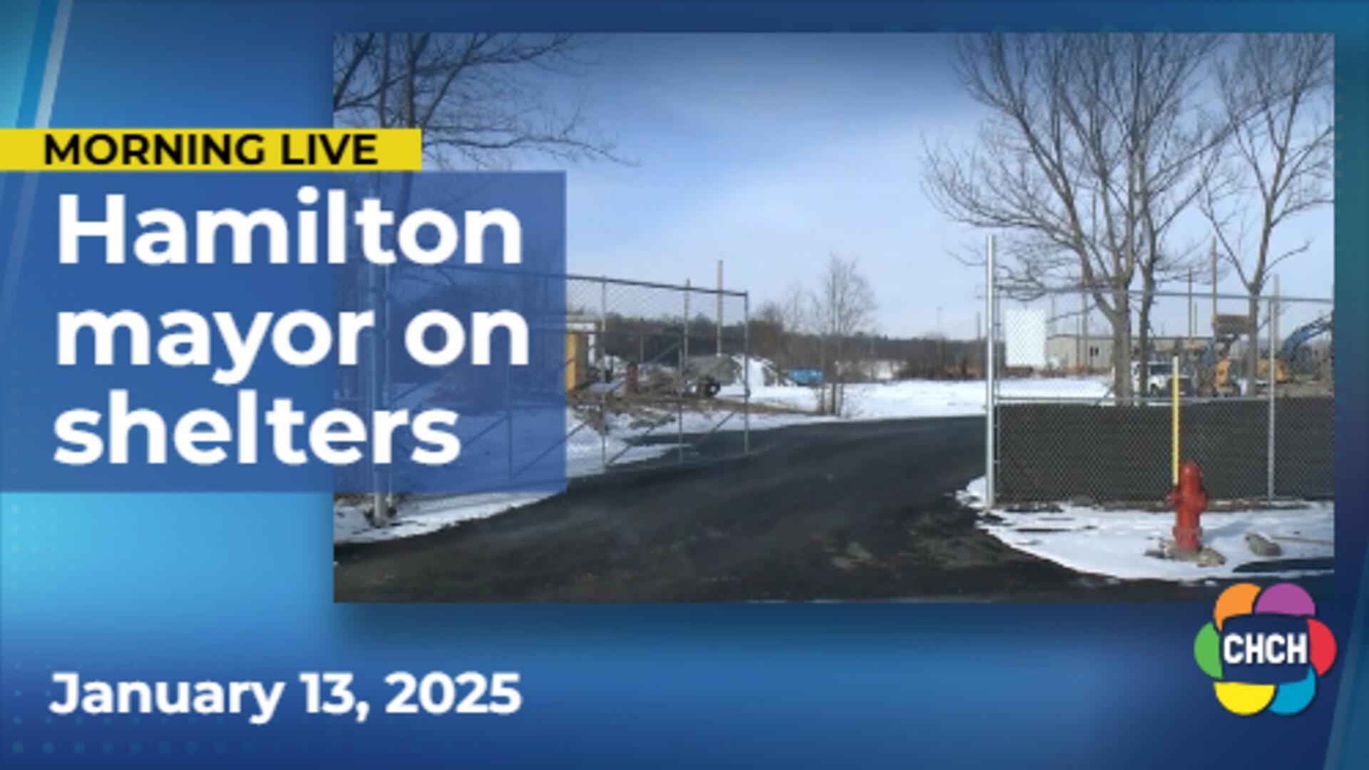 Hamilton mayor discusses tiny shelters at Barton-Tiffany area