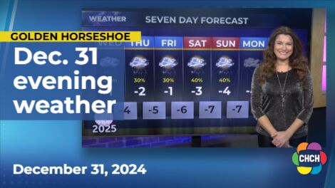 Evening weather forecast for December 31, 2024