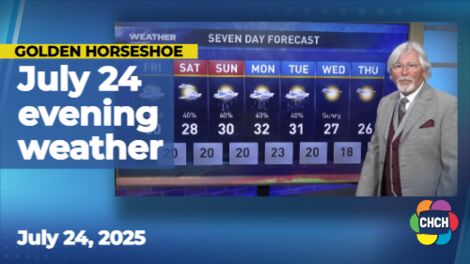 Evening weather forecast for July 24, 2025