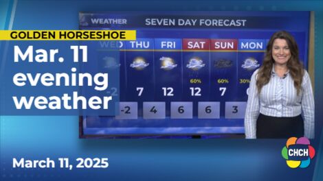 Evening weather forecast for March 11, 2025