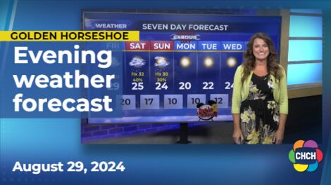 Evening weather forecast for August 29, 2024