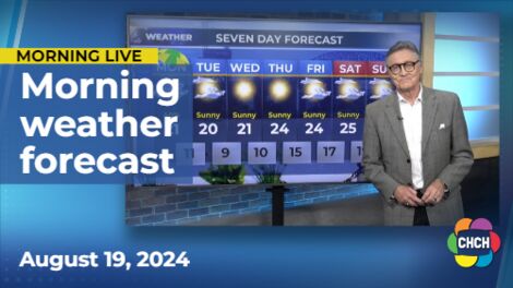 Morning weather forecast for August 19, 2024
