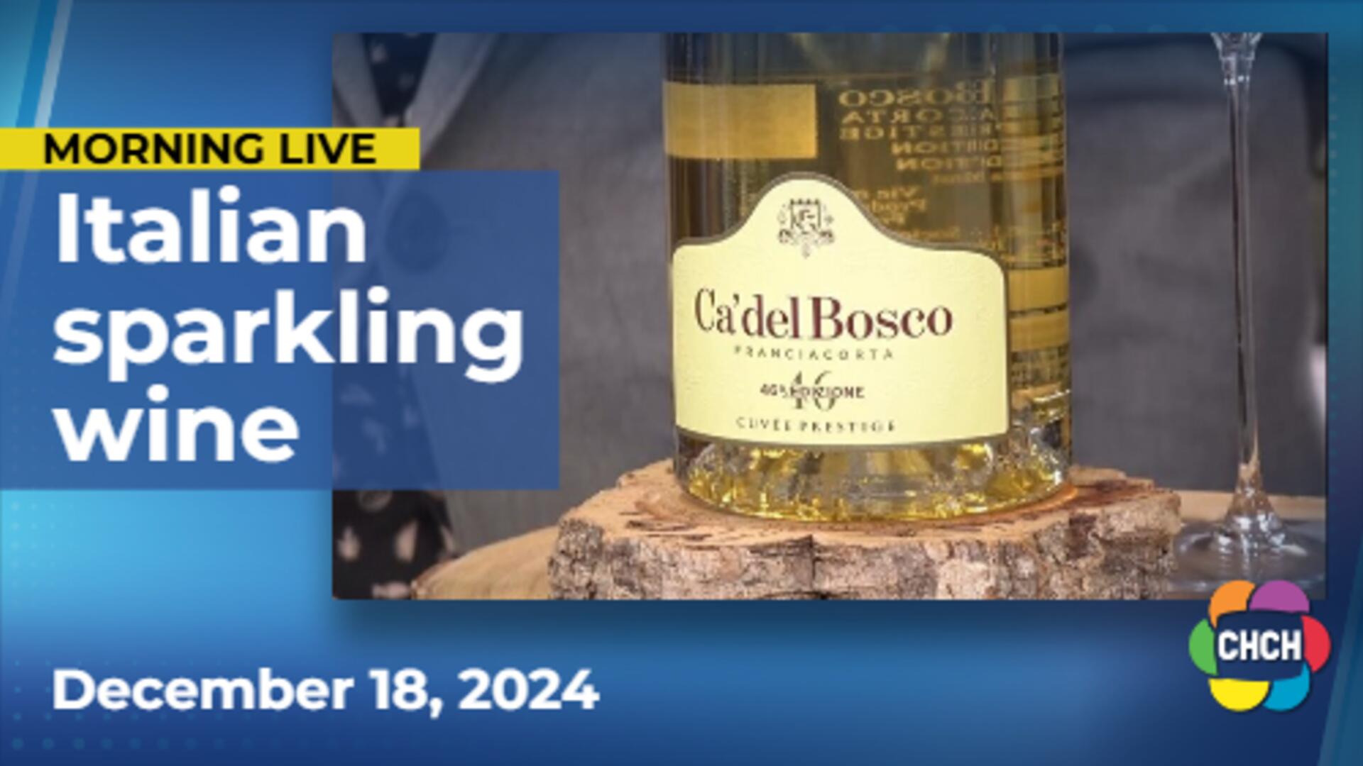 Sipping sparkling wine from Italy