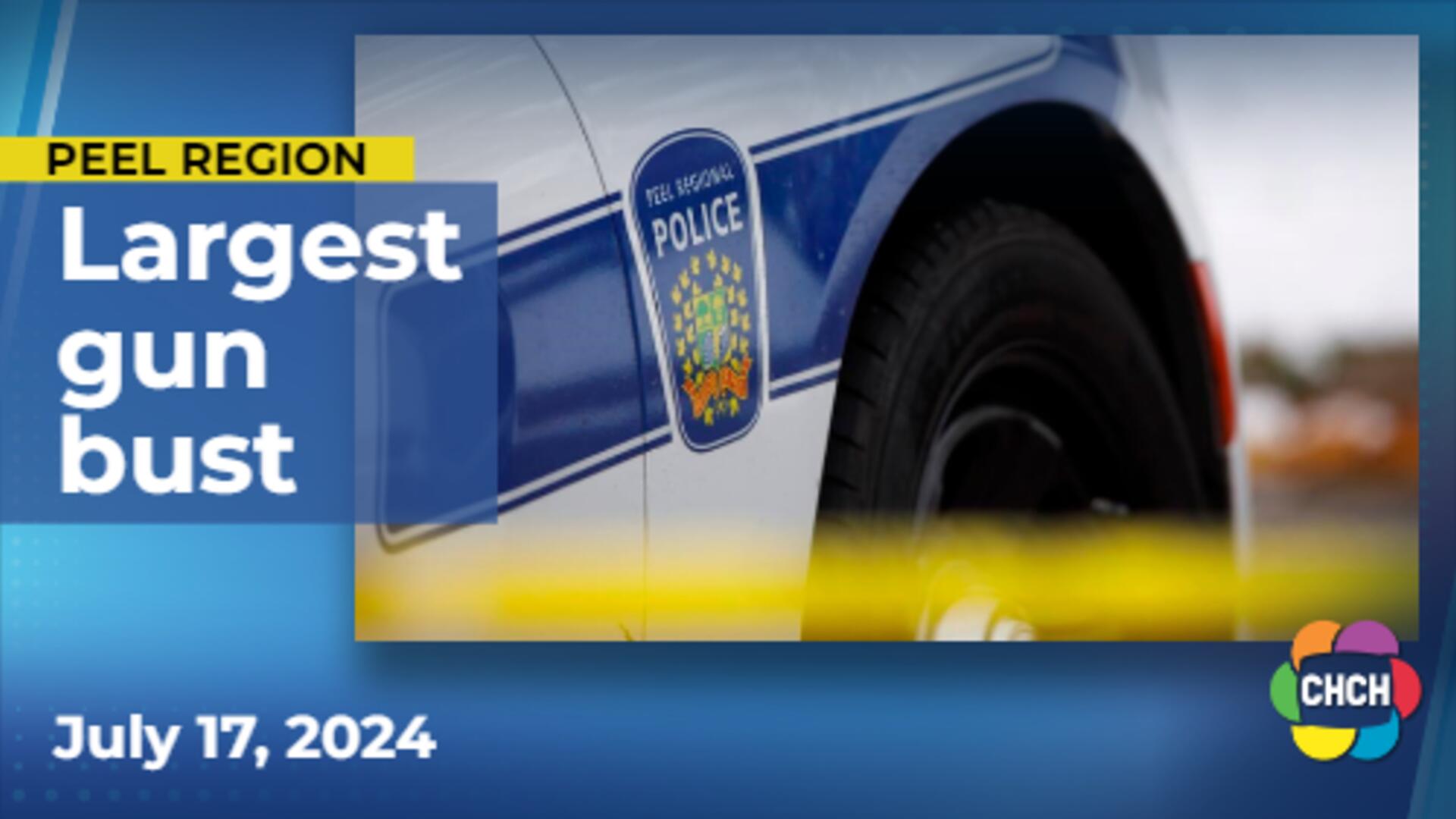 Hamilton man among 10 charged in Peel police's largest gun bust