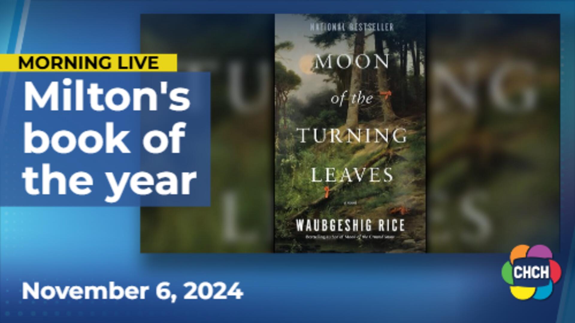 Author Waubgeshig Rice follows up best-selling novel with 'Moon of the Turning Leaves'