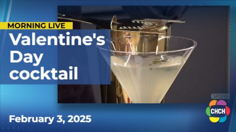 A fresh twist on a gimlet to celebrate Valentine's Day