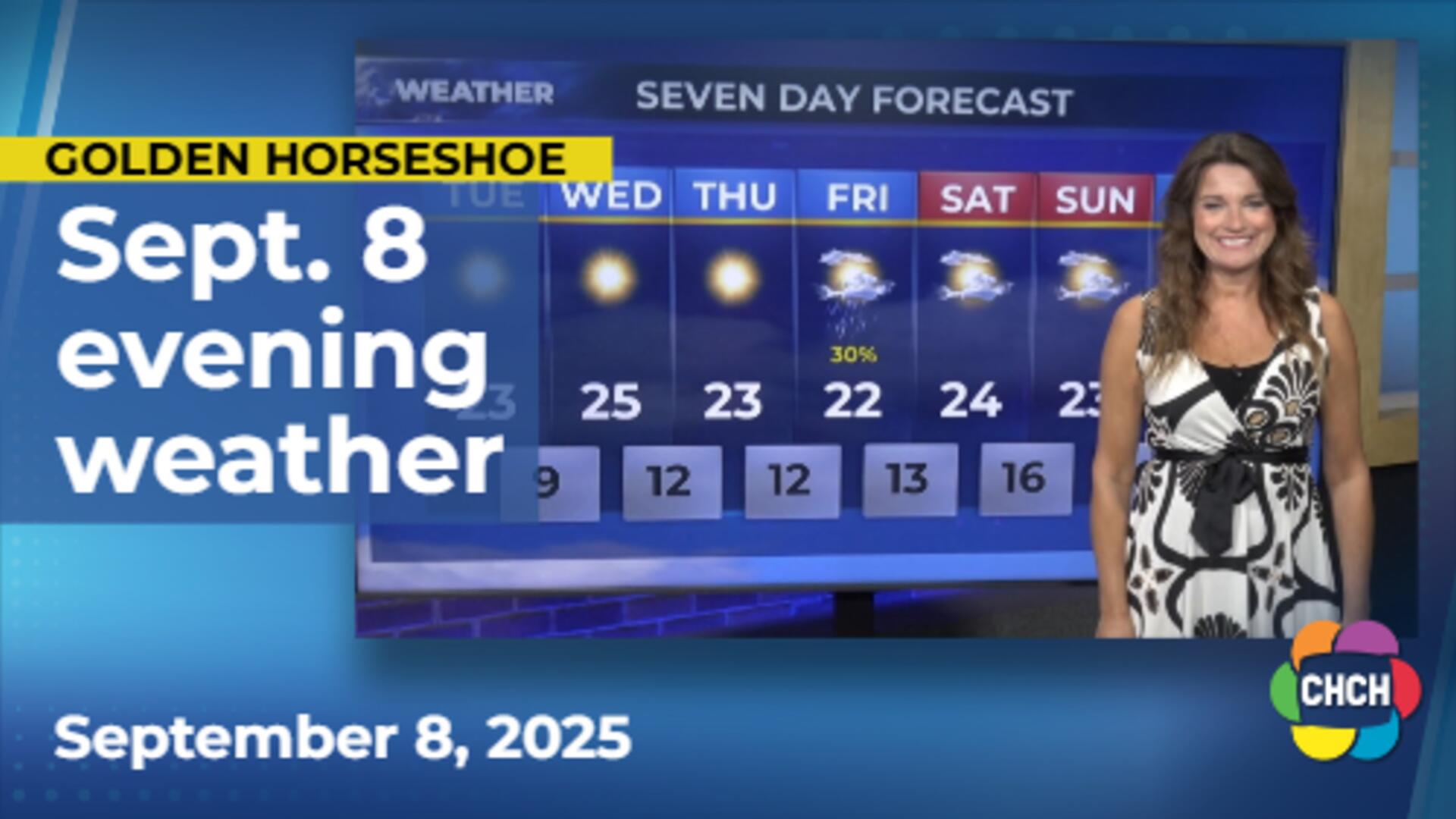 Evening weather forecast for Sept. 8