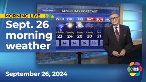 Morning weather forecast for September 26, 2024