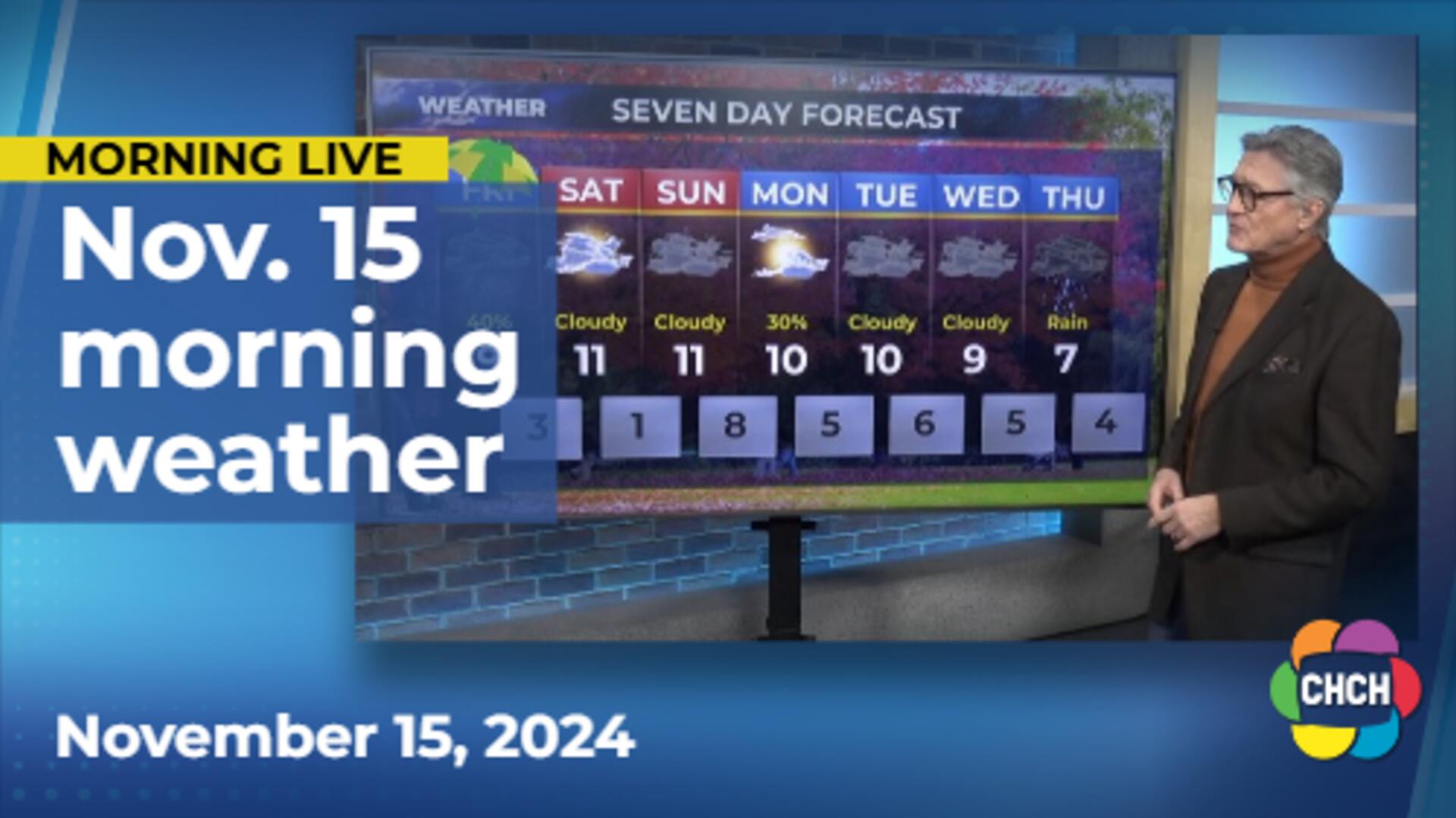 Morning weather forecast for November 15, 2024