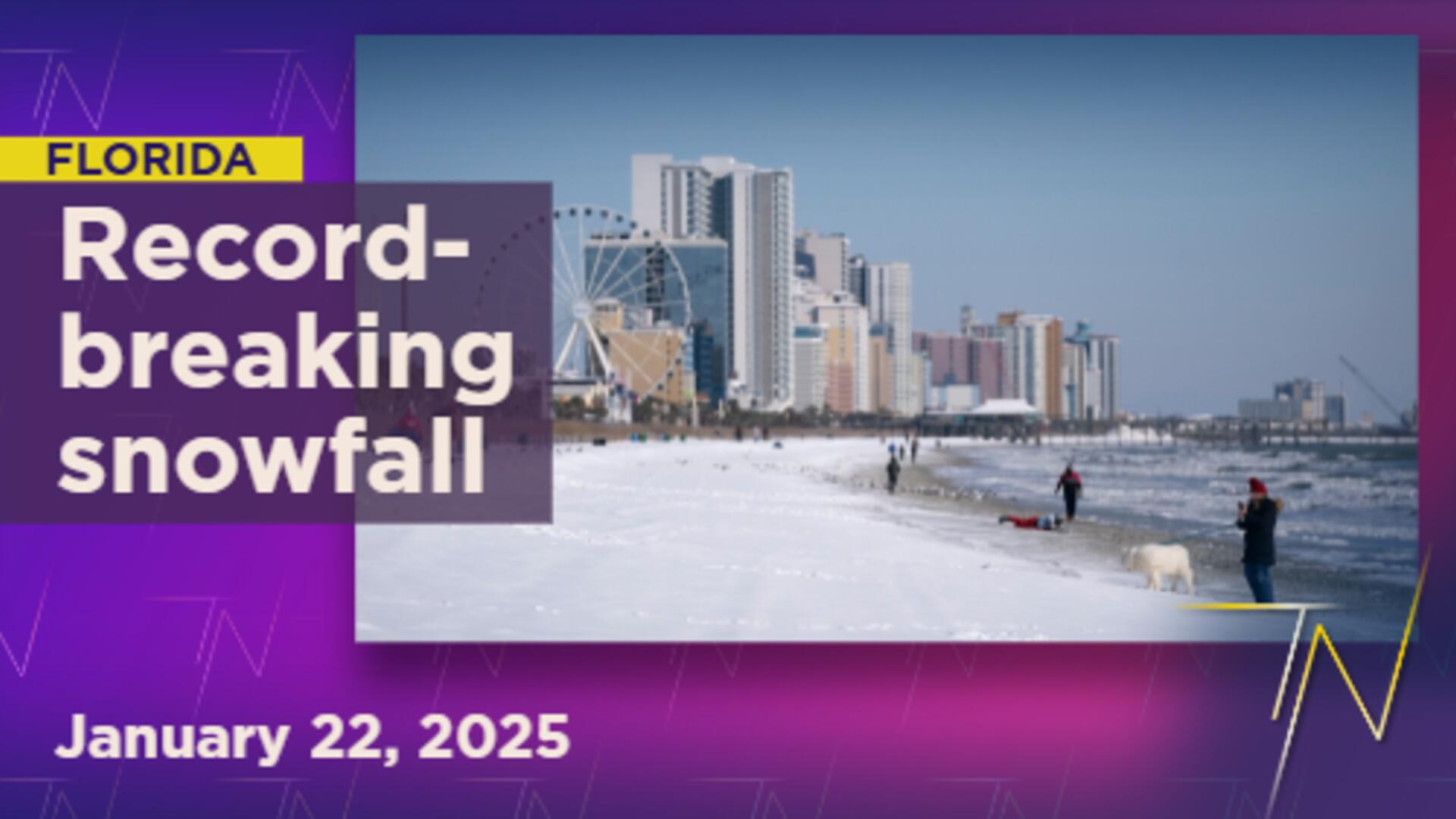 Once-in-a-lifetime winter wonderlands across southern U.S