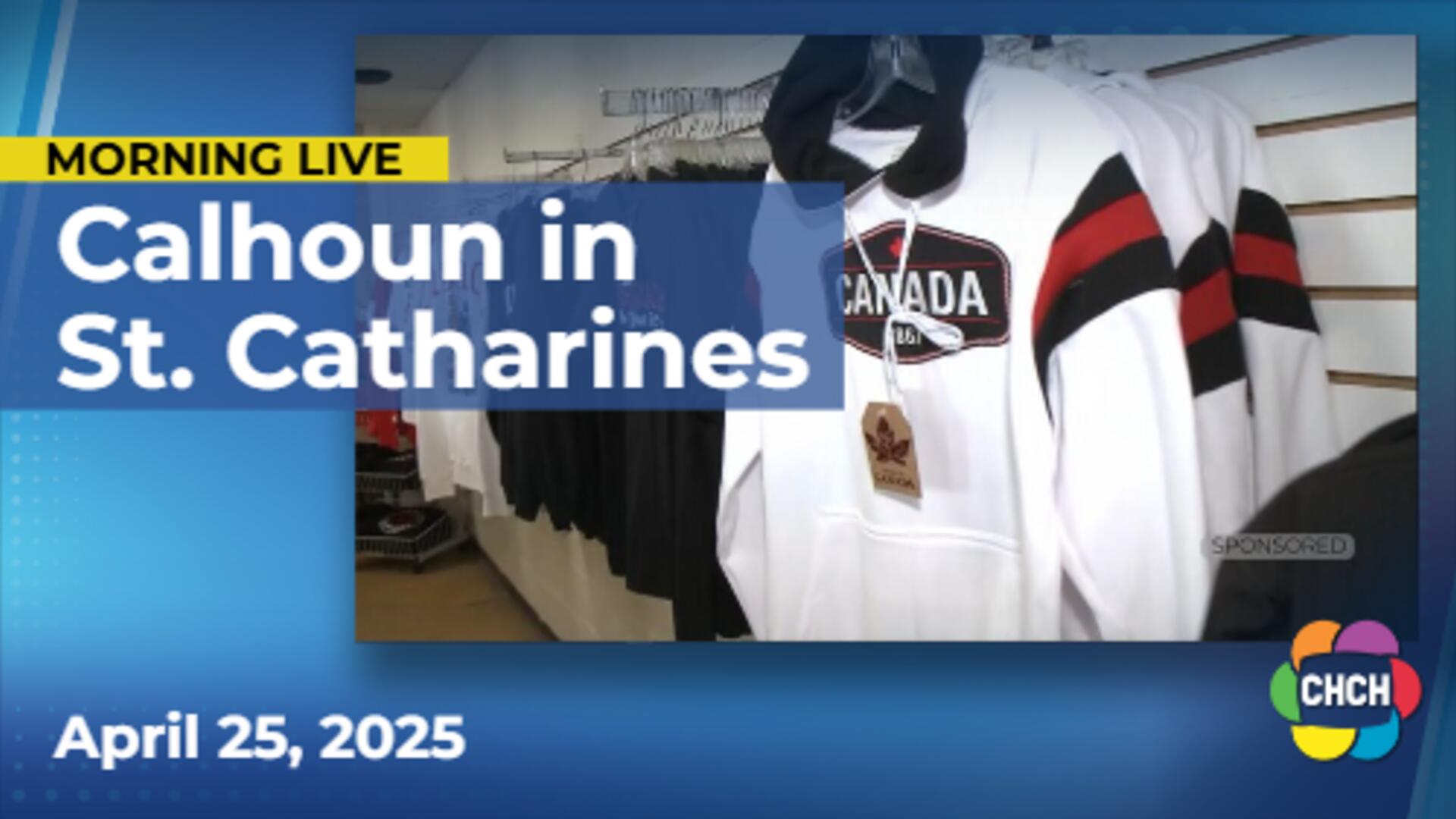 Calhoun in St. Catharines has Licensed sports apparel
