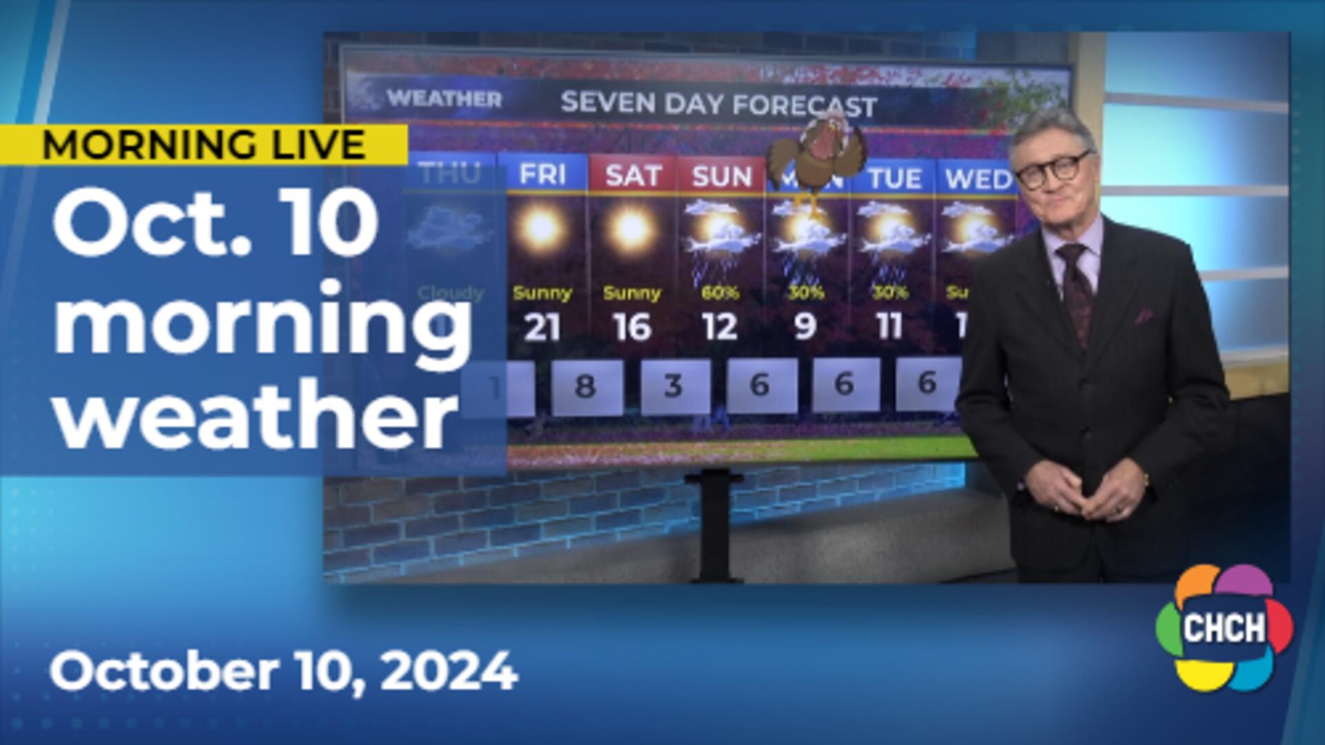 Morning weather forecast for October 10, 2024