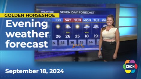 Evening weather forecast for September 18, 2024