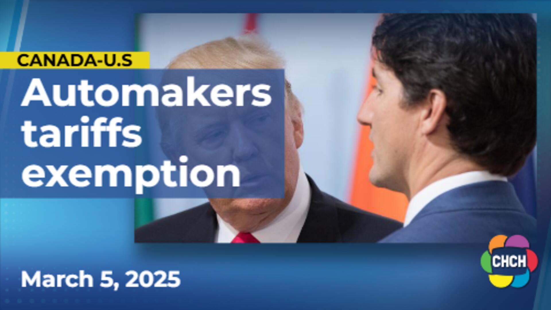 Trump announces one-month tariff exemptions for Big Three automakers