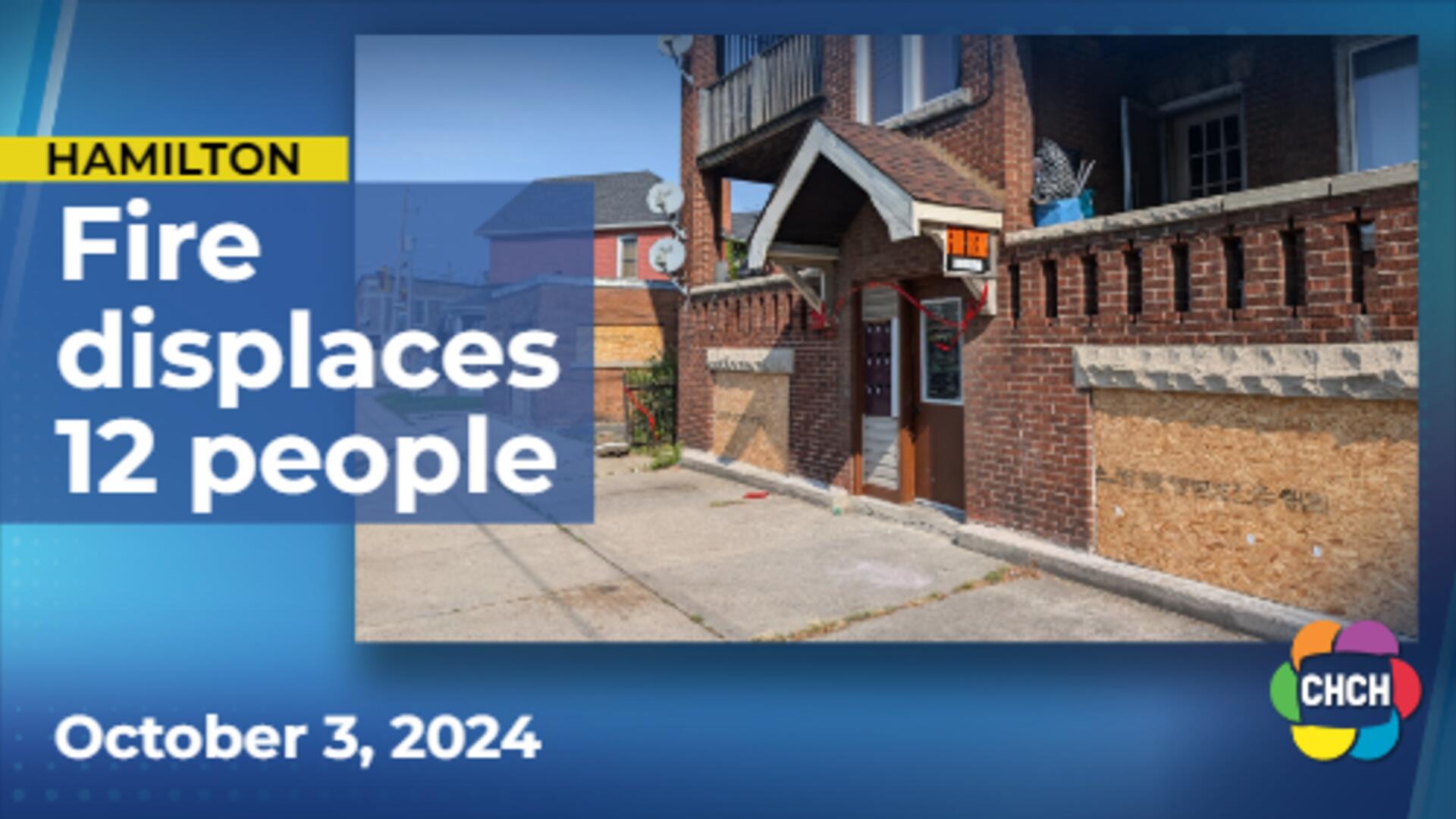 Multiple-alarm fire in east Hamilton displaces 12 people, $900K in damages