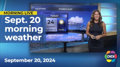 Morning weather forecast for September 20, 2024