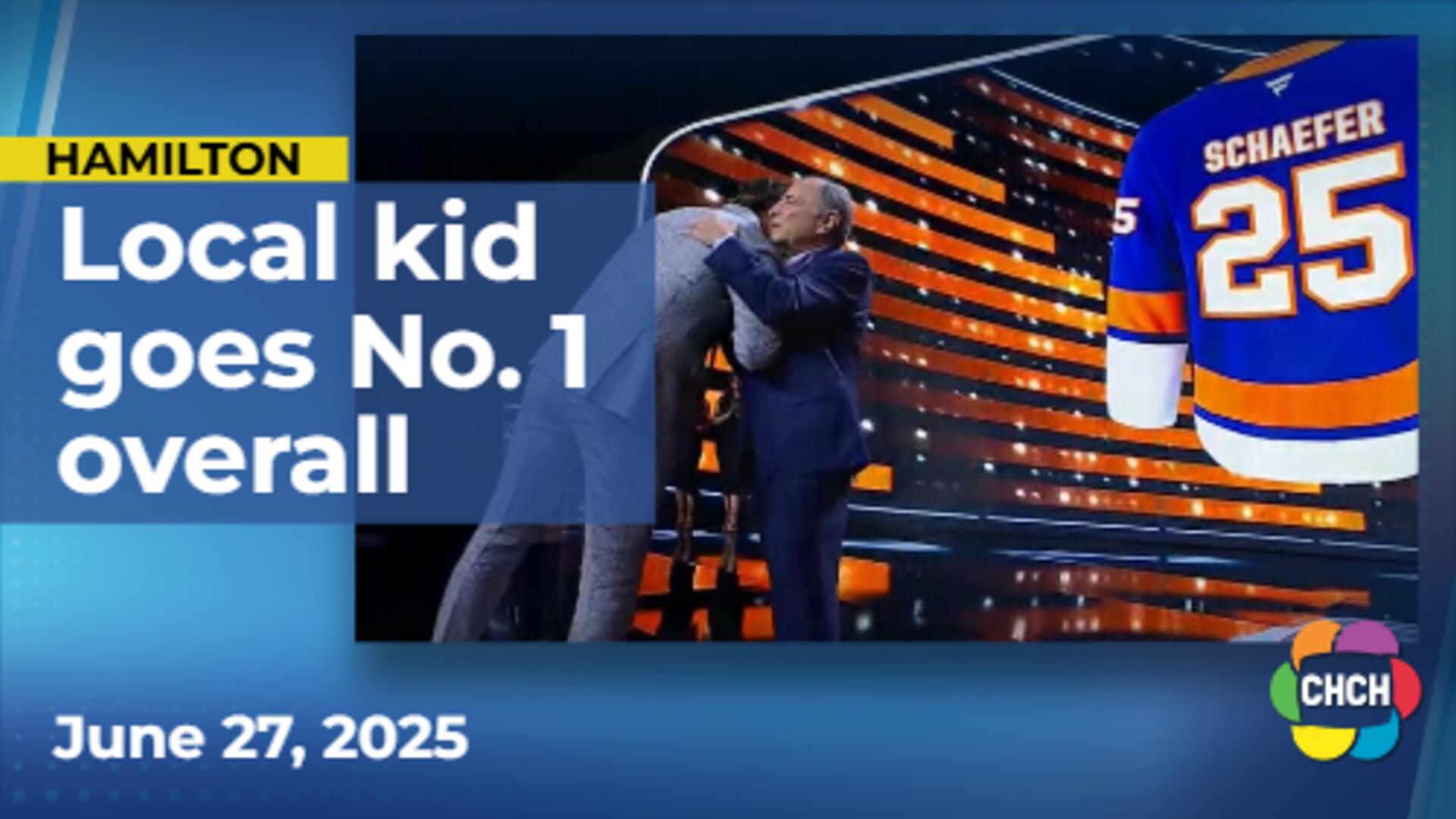 Hamilton’s Matthew Schaeffer goes No. 1 in NHL Draft