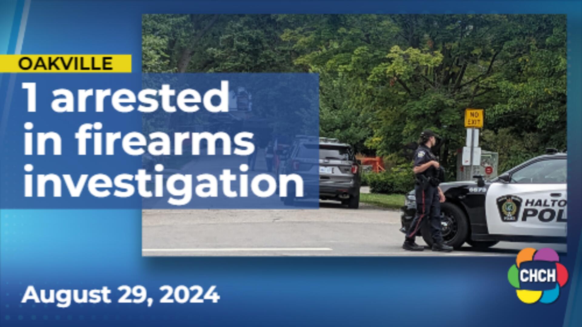 Police arrest 1, remain on scene for firearm investigation in Oakville