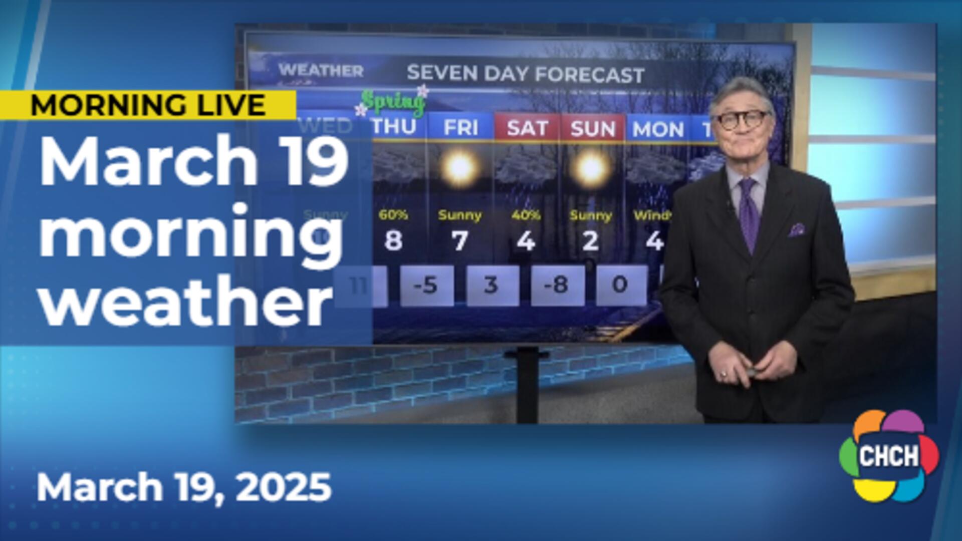 Morning weather forecast for March 19, 2025