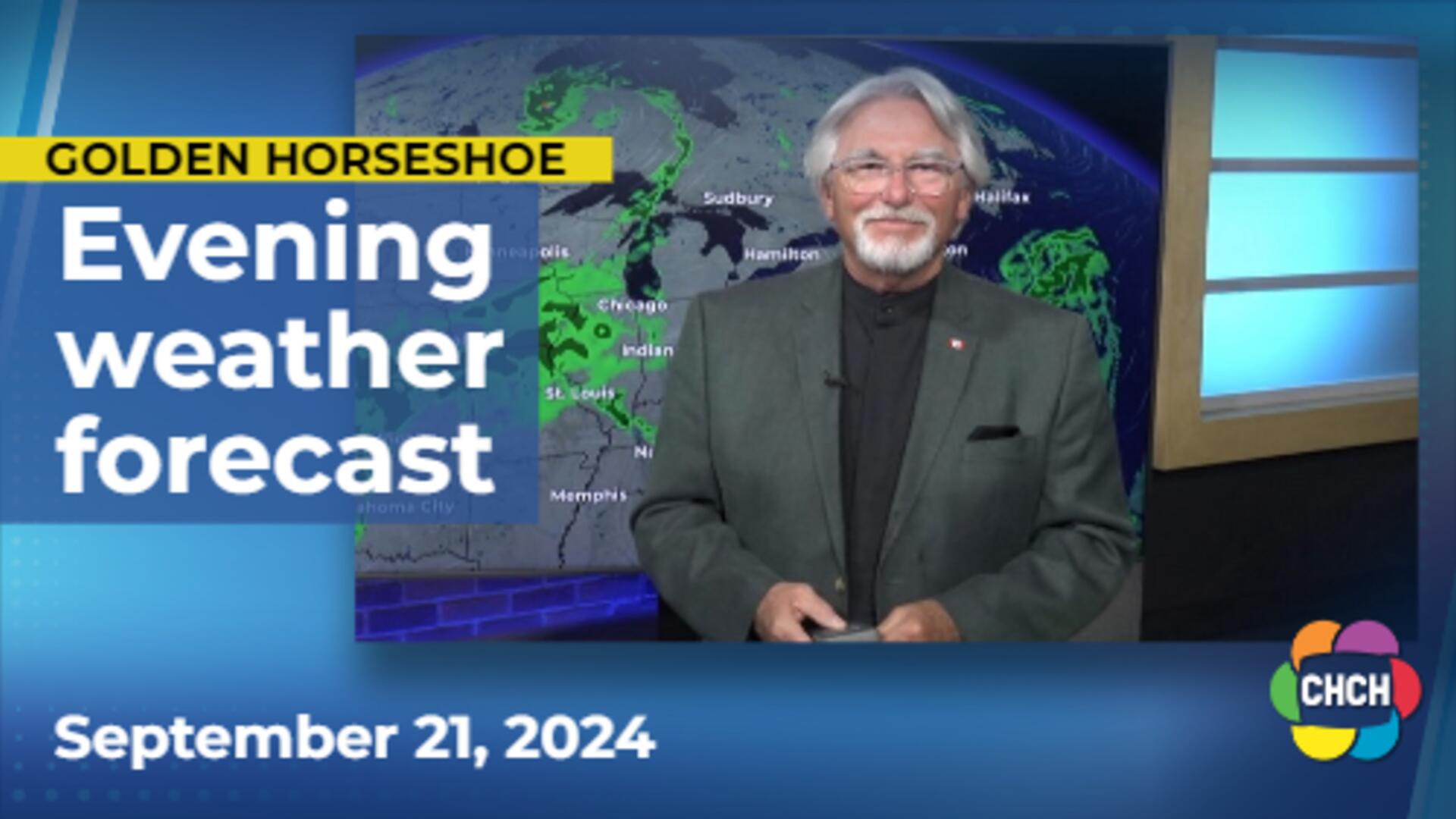 Evening weather forecast for September 21, 2024