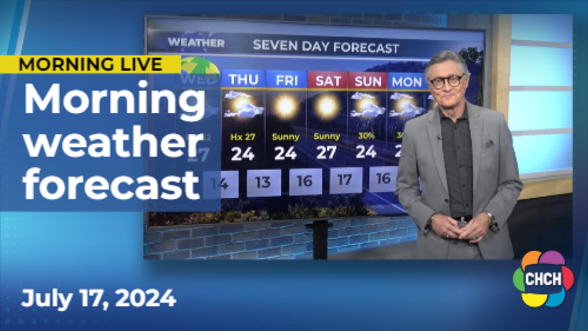 Morning weather forecast for July 17, 2024