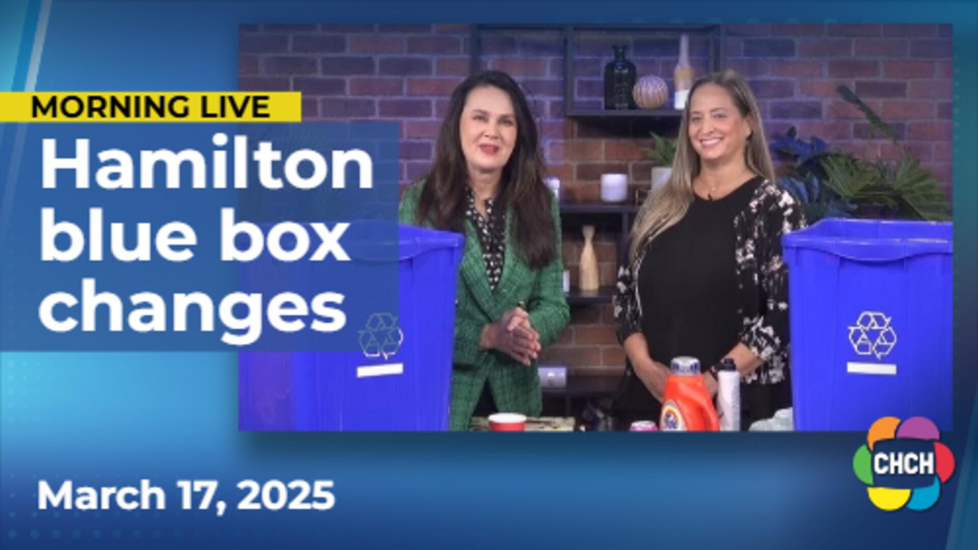 Blue Box changes coming to Hamilton April 1