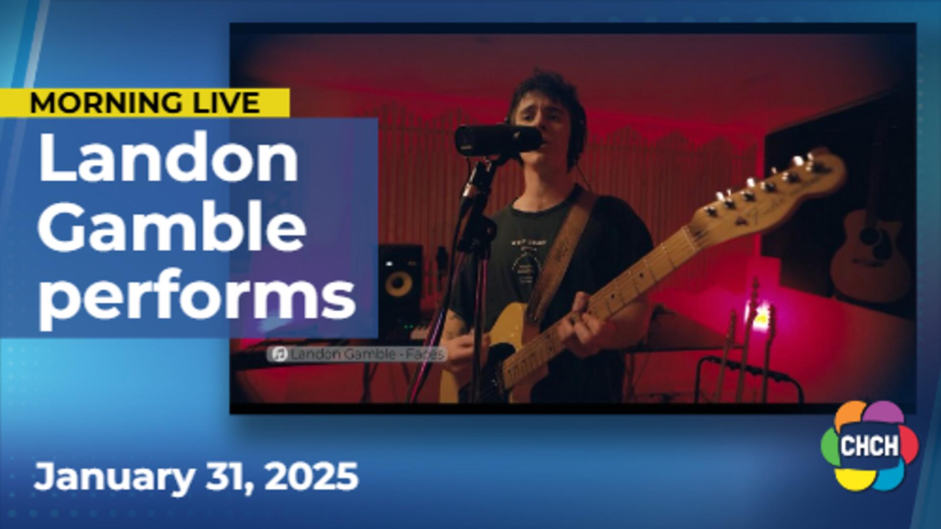 Landon Gamble performs 'Faces' on Music Friday