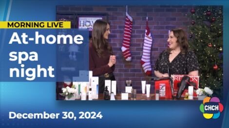 At home spa night with pampering from head to toe