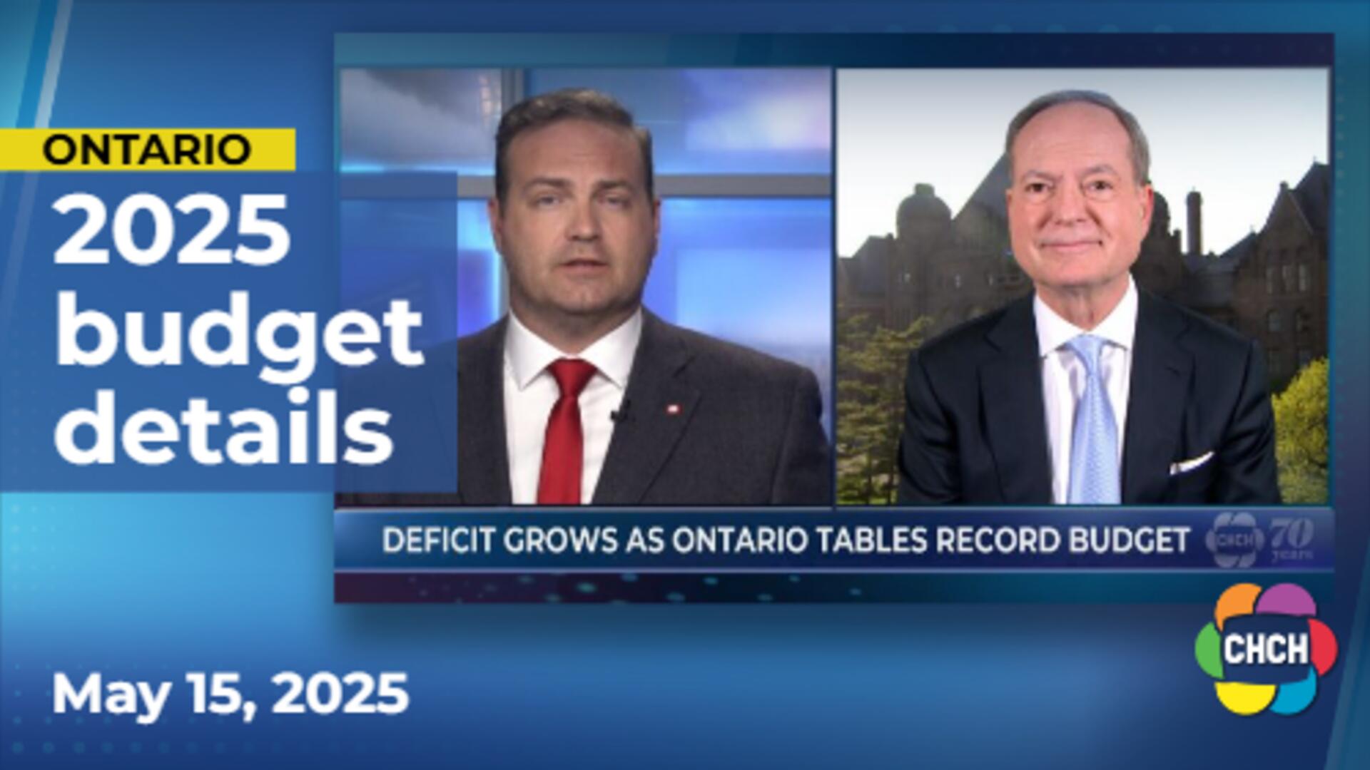Ontario's Finance Minister expands on 2025 budget's deficit, future plans