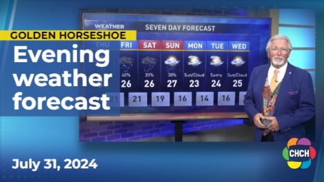 Evening weather forecast for July 31, 2024