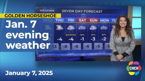 Evening weather forecast for January 7, 2025