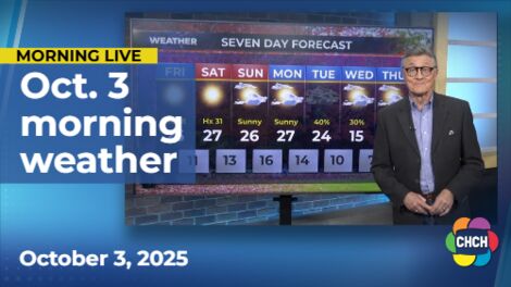 Morning weather for Oct. 3, 2025